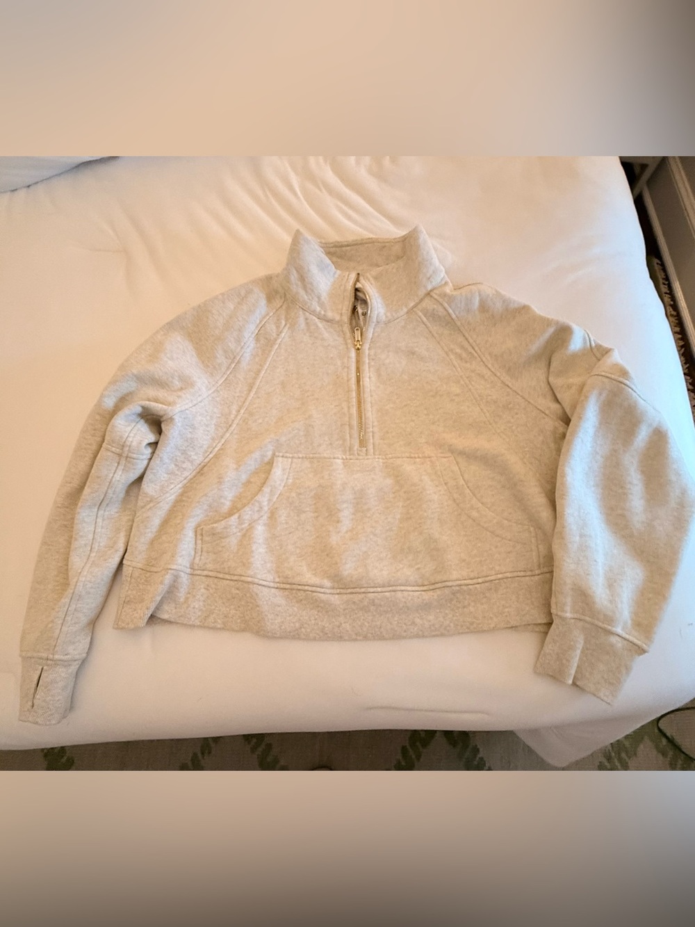 Lululemon Half-Zip Cozy Women's Sweater - Cream